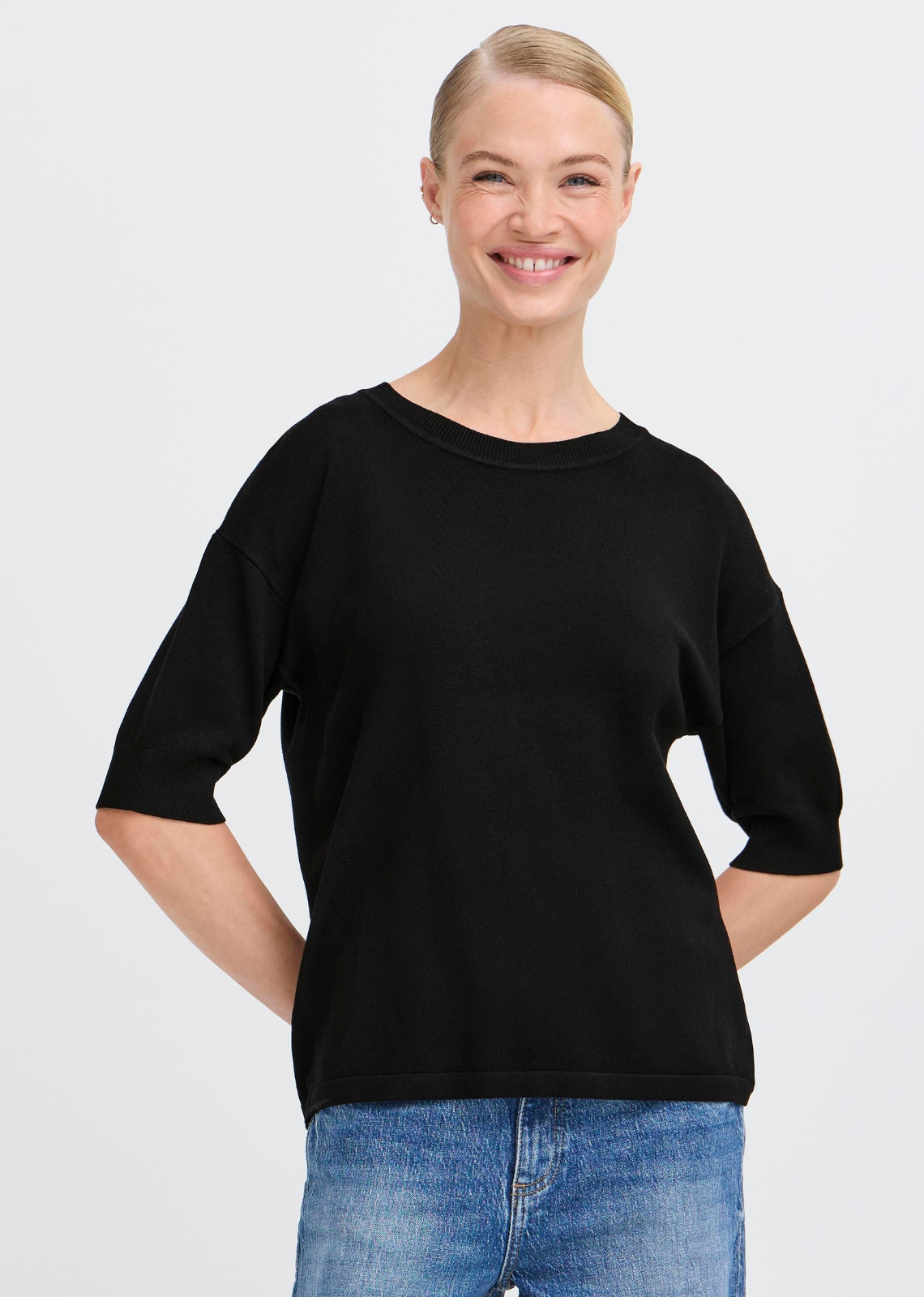B.Young Knit 3/4 Length Pullover