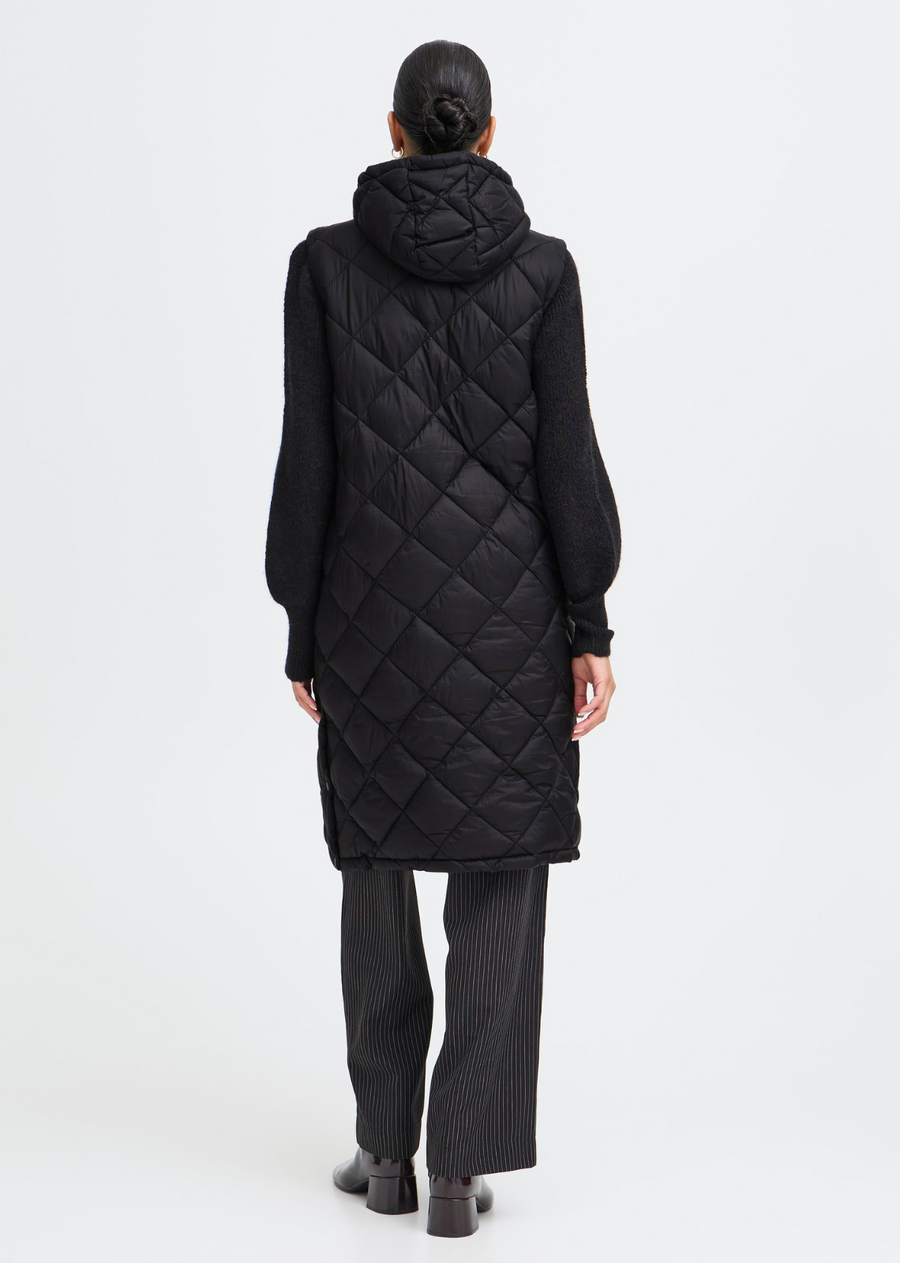 B.Young Long Puffer Vest