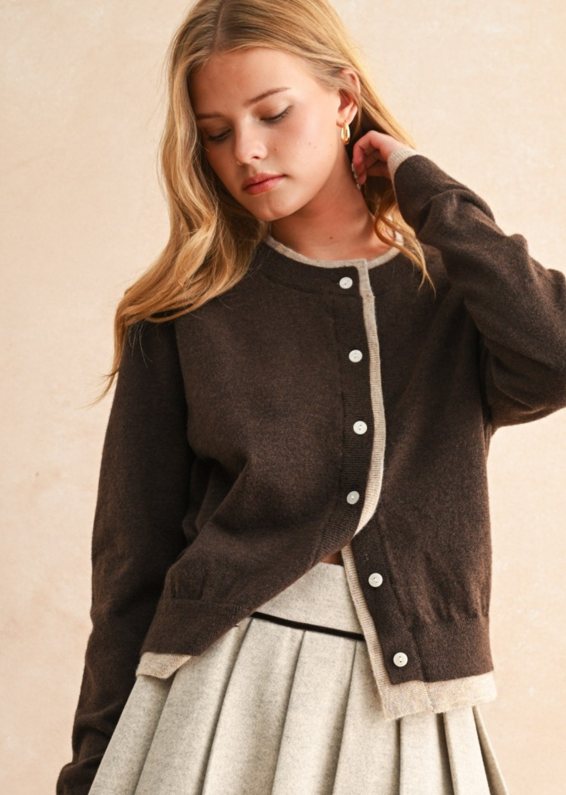 Carrie Colour Constrast Cardi