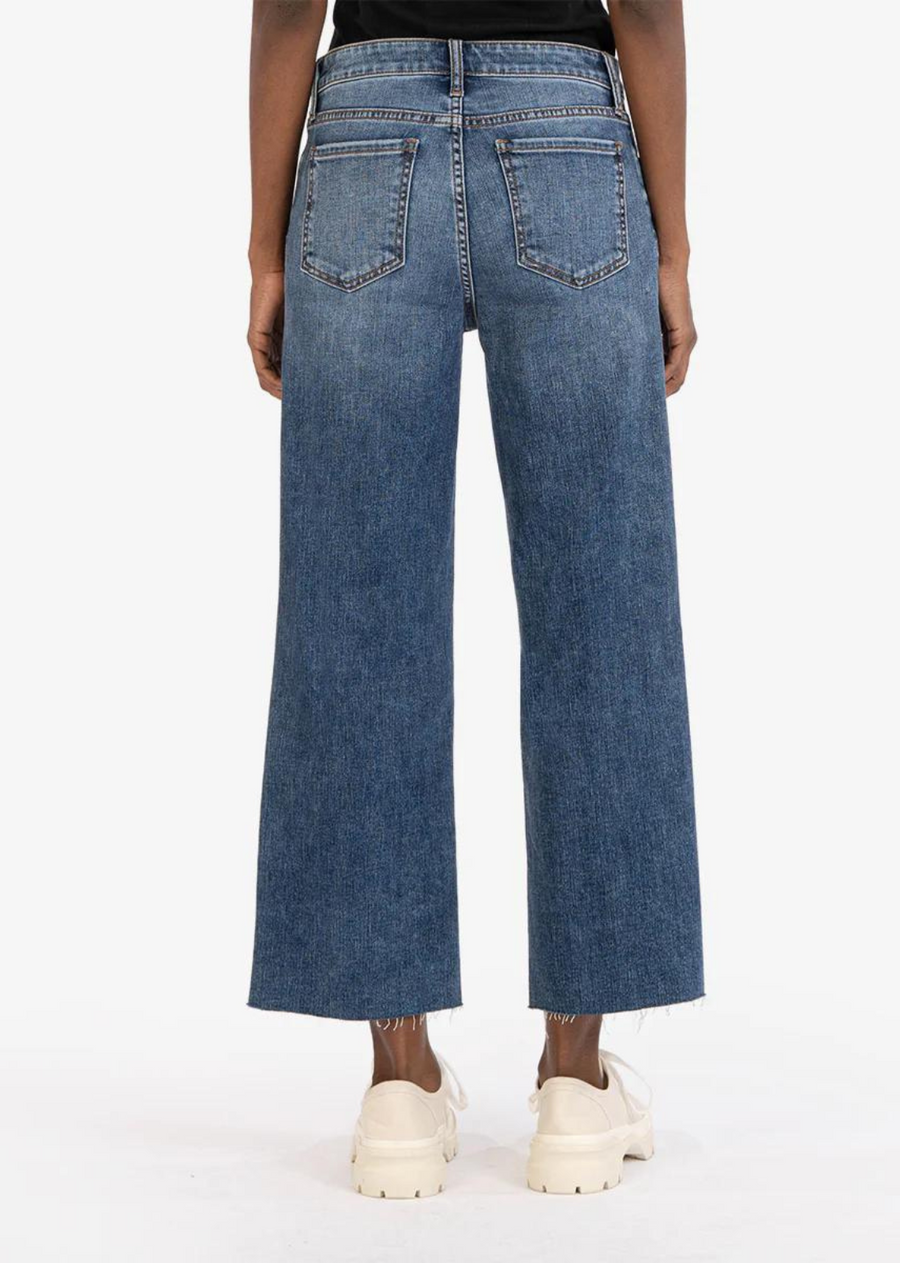 Kut From The Kloth Charlotte High Rise Culottes-Raw Hem- Commendatory