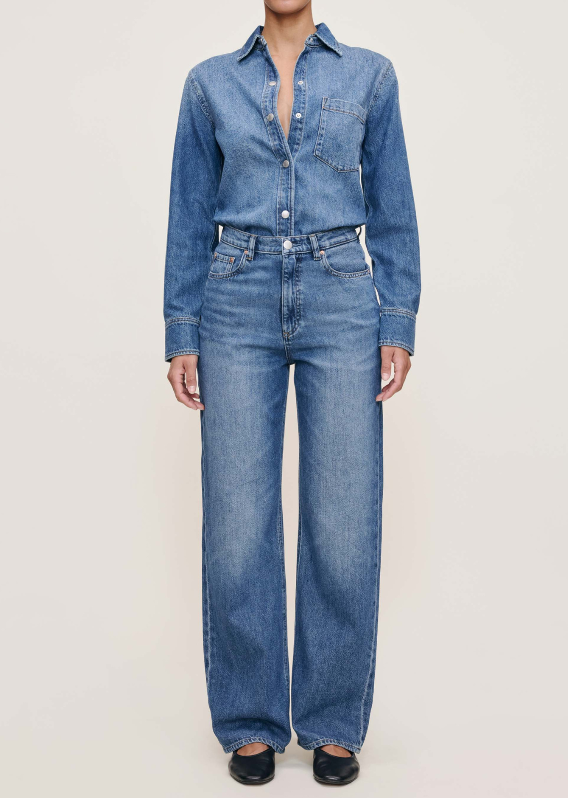 DL1961 Karmine Refined Wide Leg - Lapis