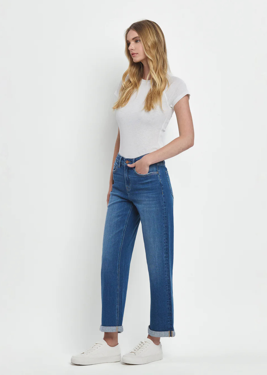 Daisy Baggy Cuffed Straight Leg Jeans