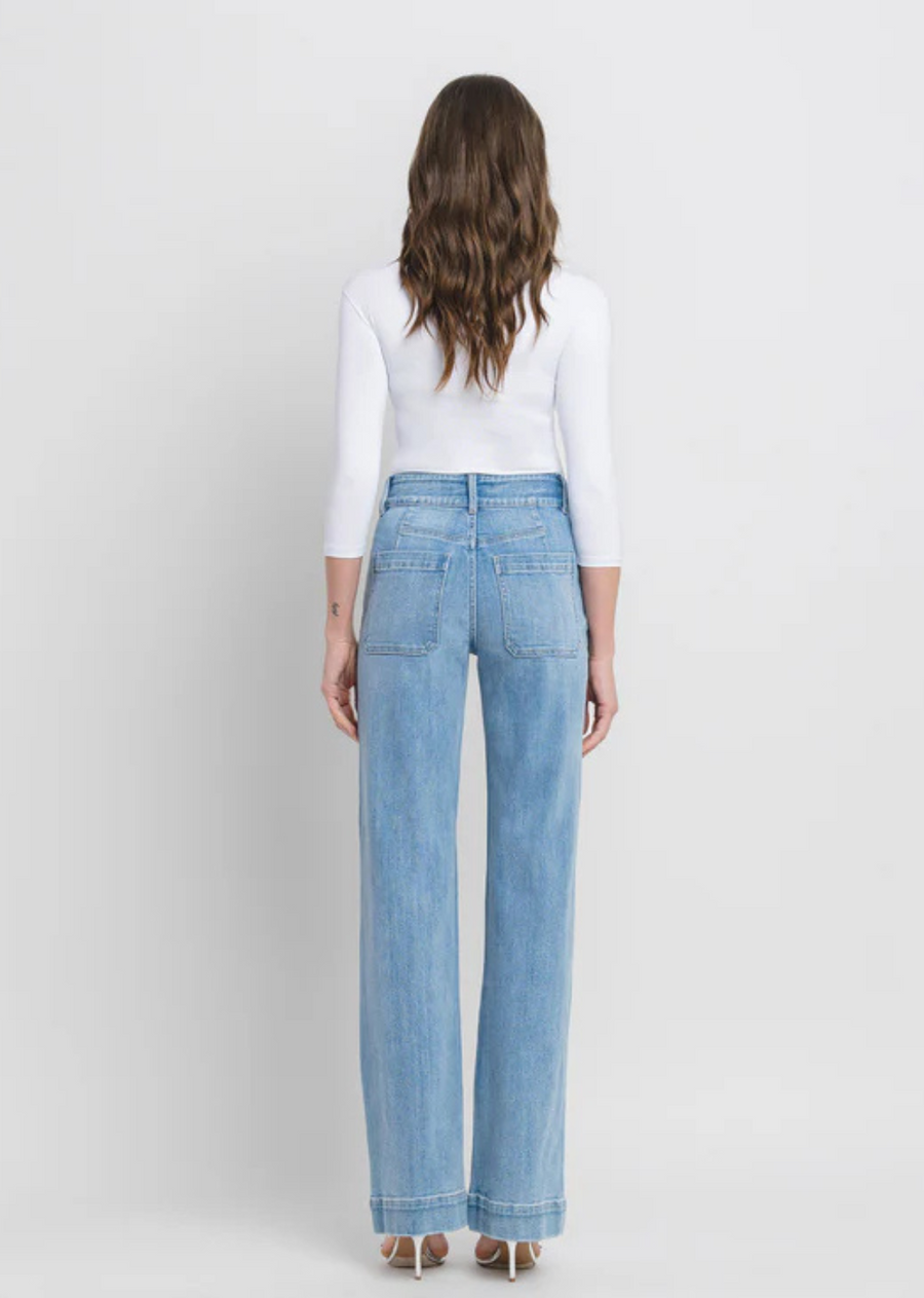 Flying Monkey 90's High Rise Flare - Bang on Blue