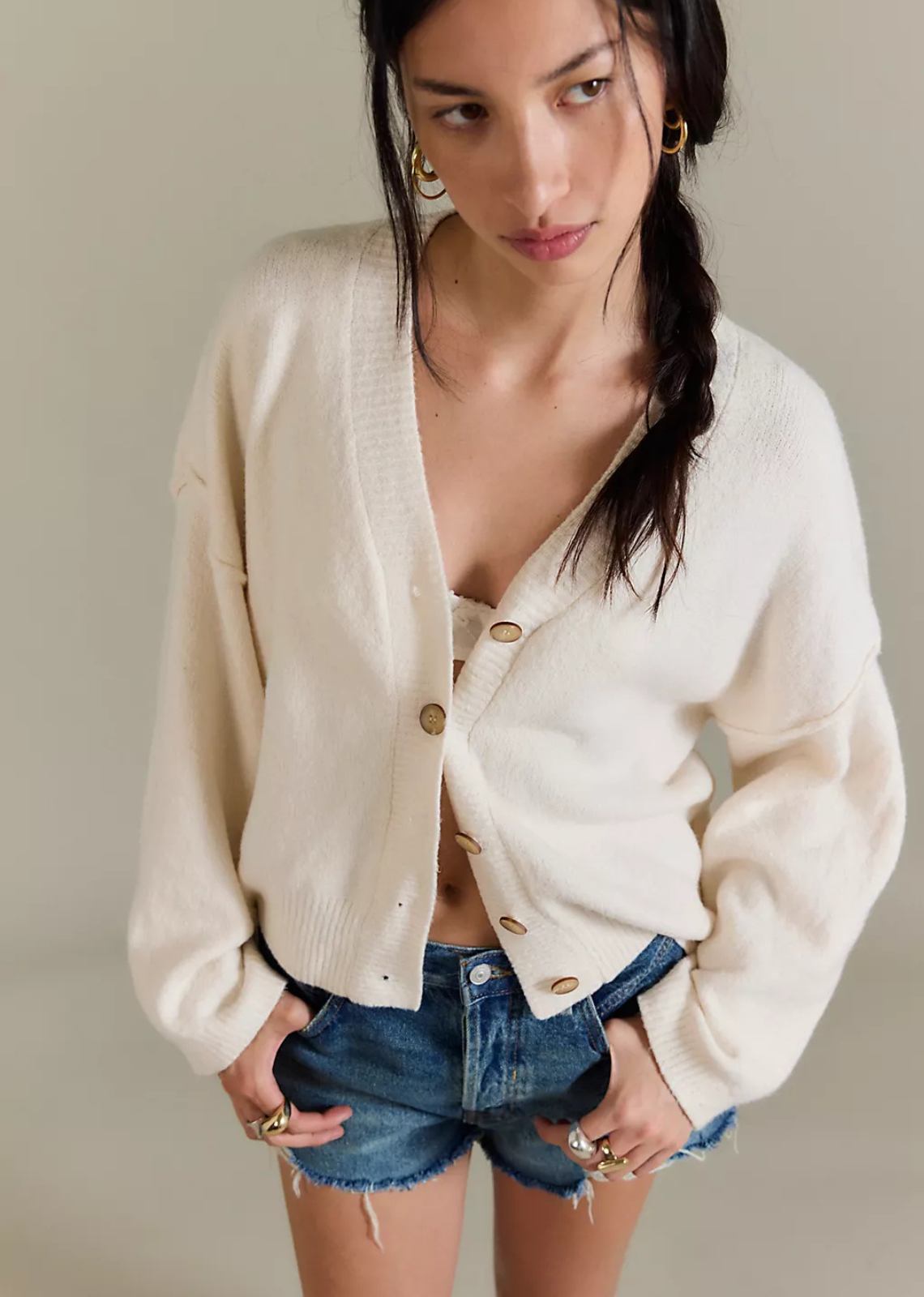 Free People Cool of Night Cardi