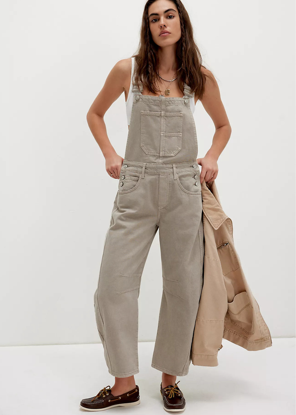Free People Good Luck Overalls - Cobble - Denise Boutique