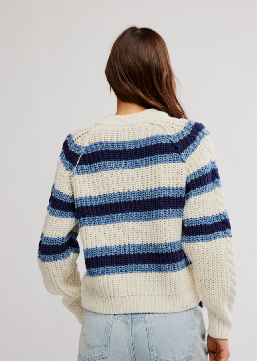 Free People Frankie Striped Pullover