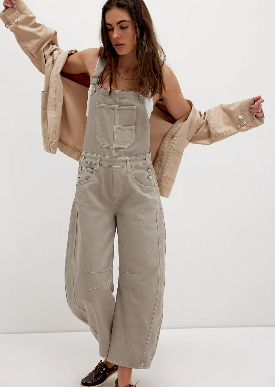 Free People Good Luck Overalls - Cobble