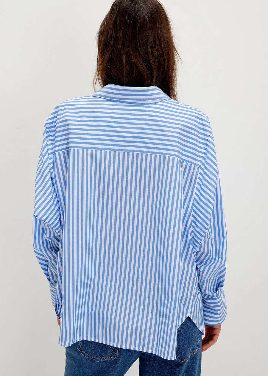 Free People  Sabine Tailored Striped Shirt