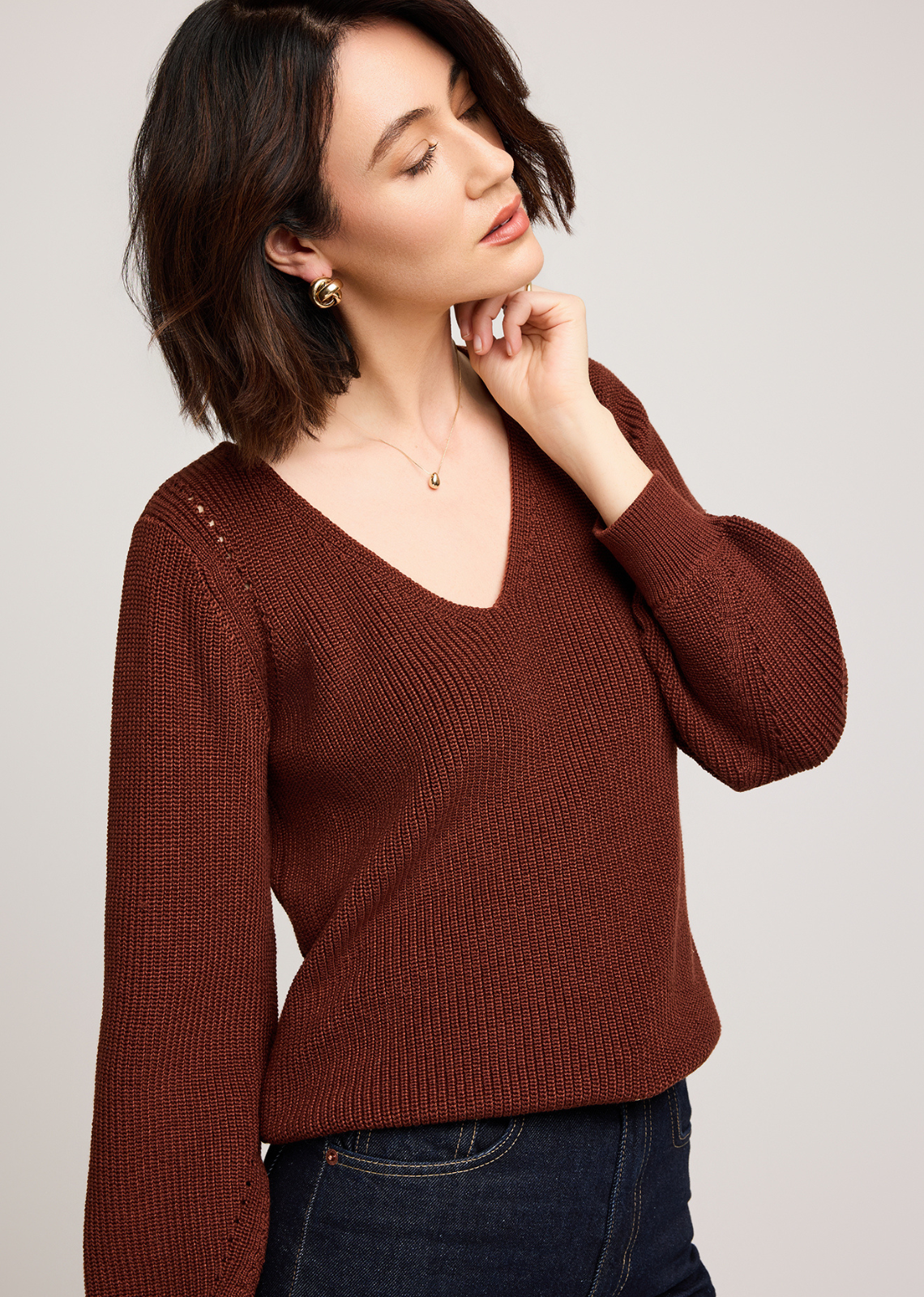 Gentle Fawn Hailey Sweater - Mahogany