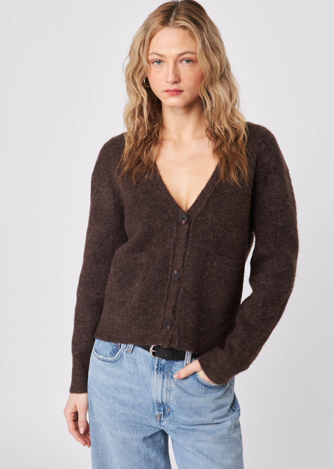 John & Jenn Braxton Cardigan - Chocolate