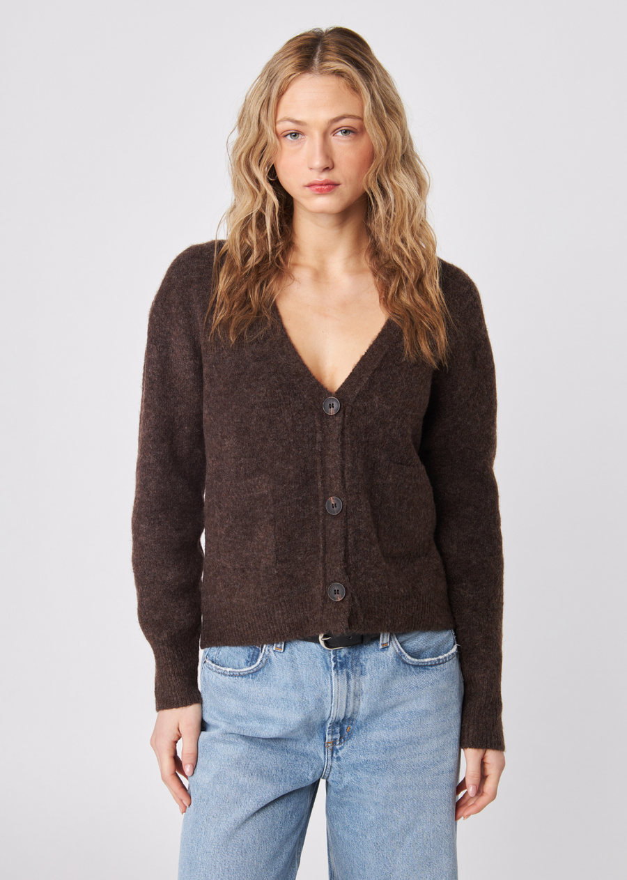 John & Jenn Braxton Cardigan - Chocolate