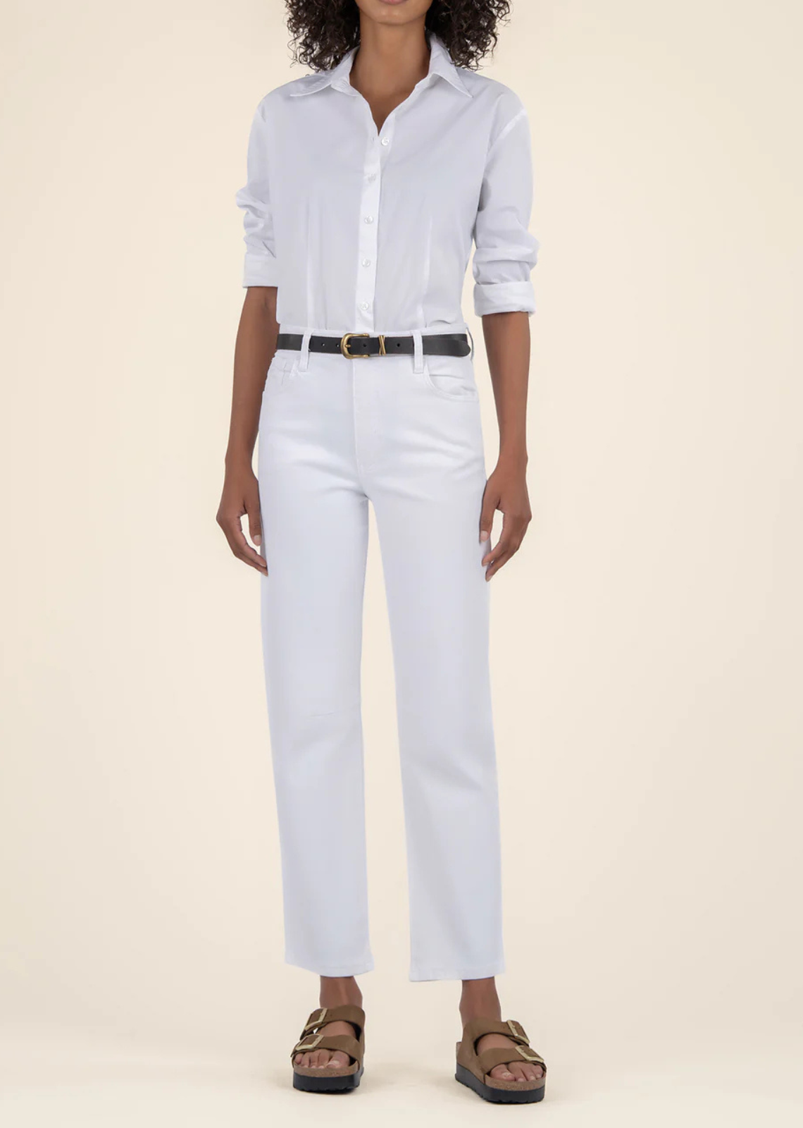 Kut From The Kloth Ashley Barrel Jeans - Optic White