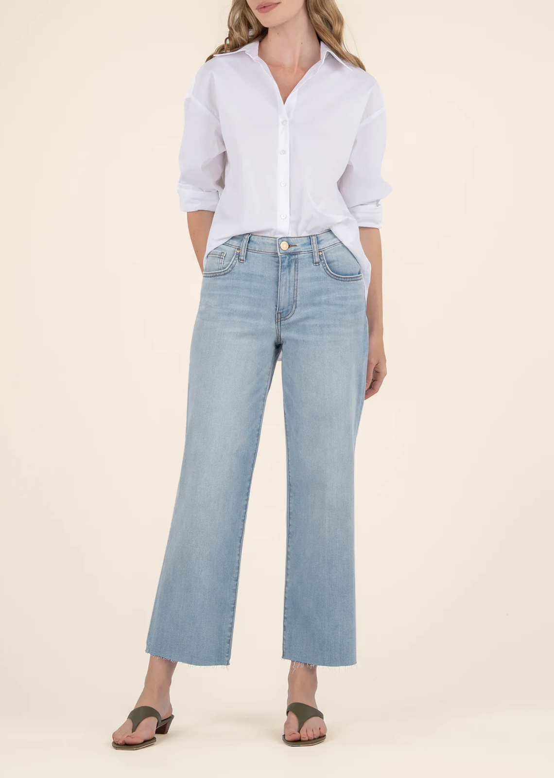 Kut From The Kloth Charlotte High Rise Wide Leg - Block