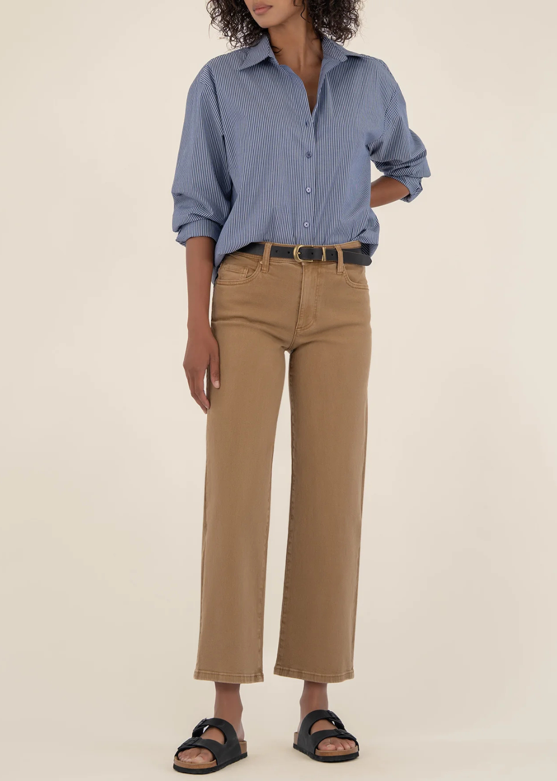 Kut From The Kloth Charlotte High Rise Wide Leg - Caramel