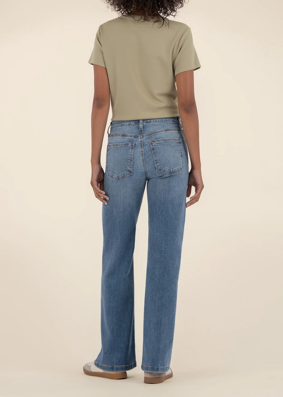 Kut From The Kloth Jean High Rise Wide Leg - Ablaze