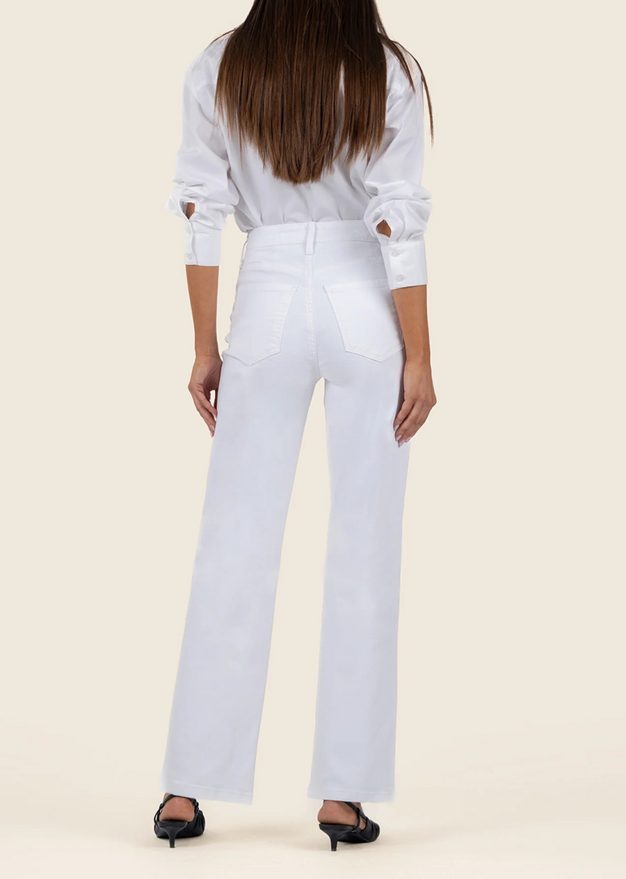 Kut from The Kloth Sienna High Rise Wide Leg - Optic White