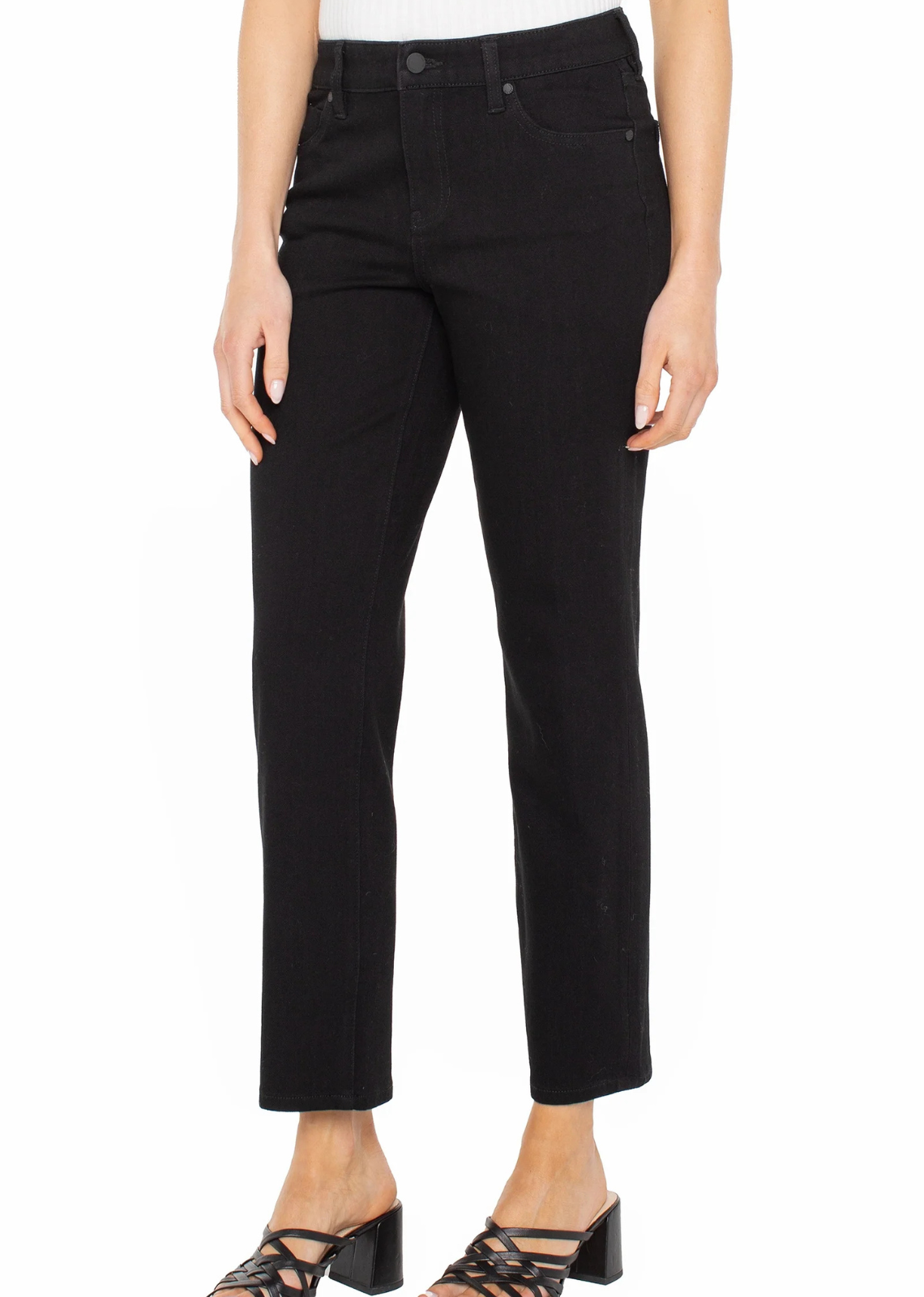 Liverpool Non-Skinny Skinny - Black Rinse