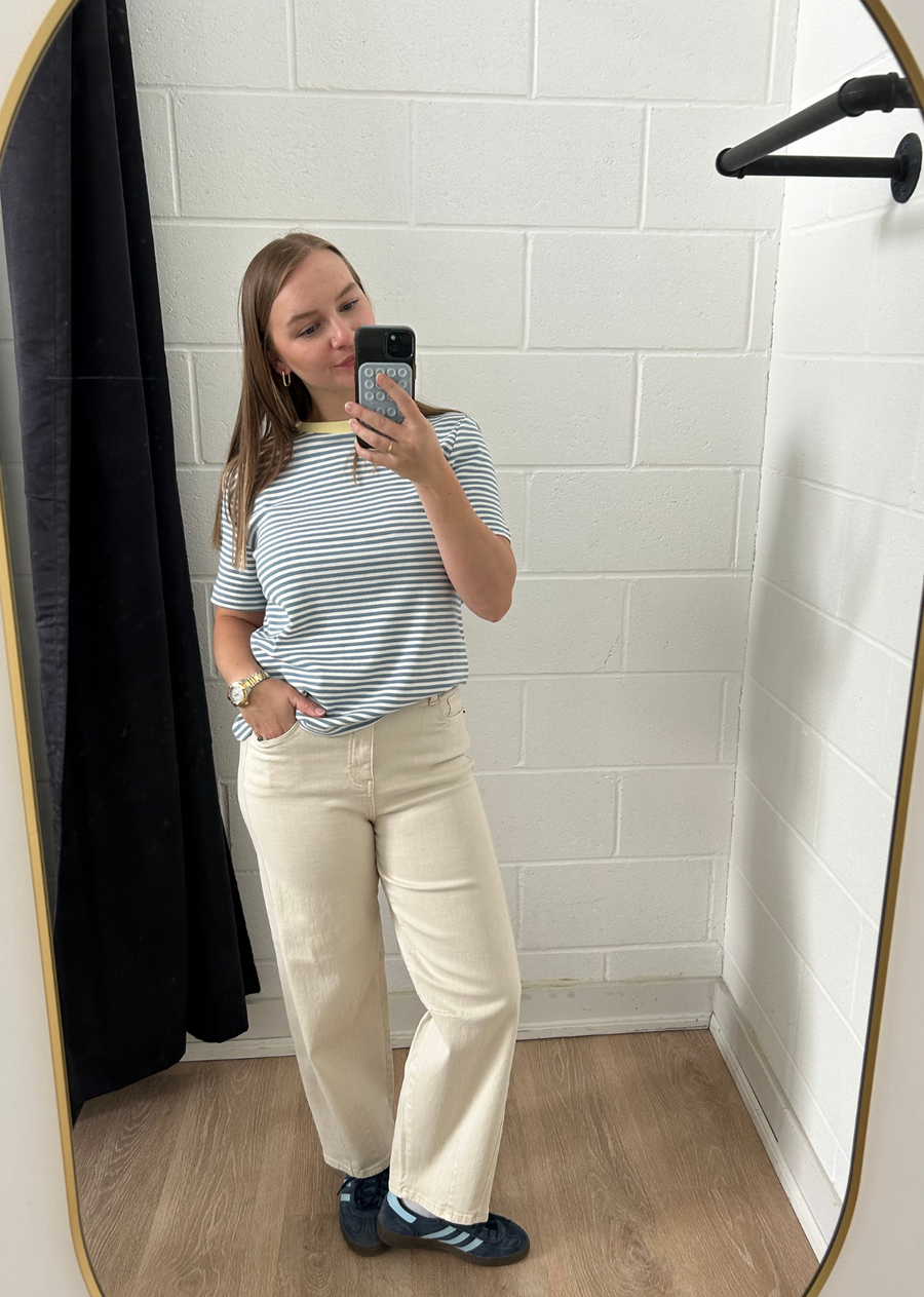 Lucy Barrel Pant  - Natural