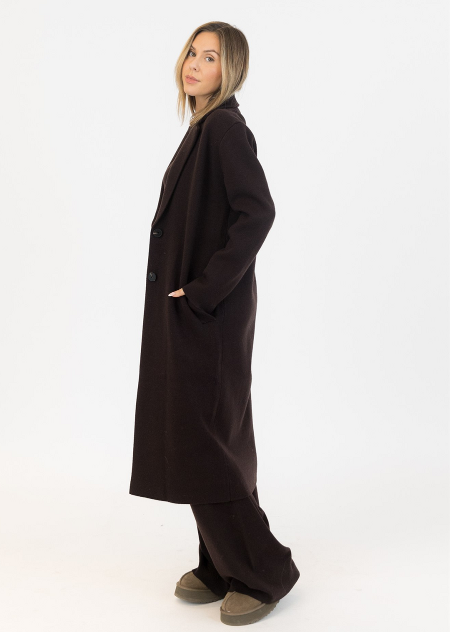 Lyla + Luxe Vicki Coat - Chocolate