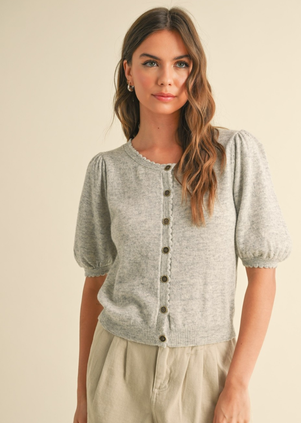 Nancy Puff Sleeve Cardi