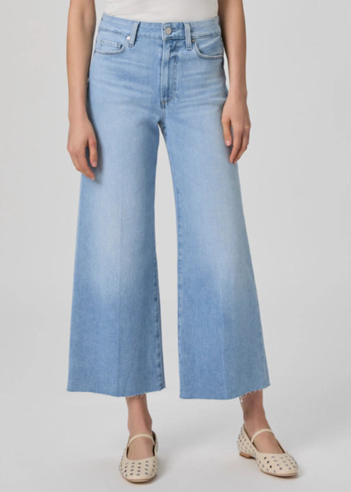 Paige Anessa Wide Leg Jeans - Luminaries