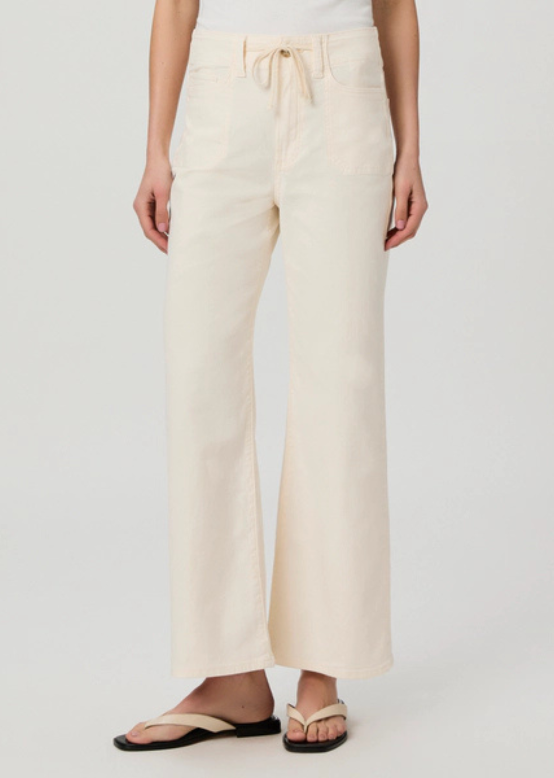 Paige Ari Wide Leg Pant - Quartz Sand
