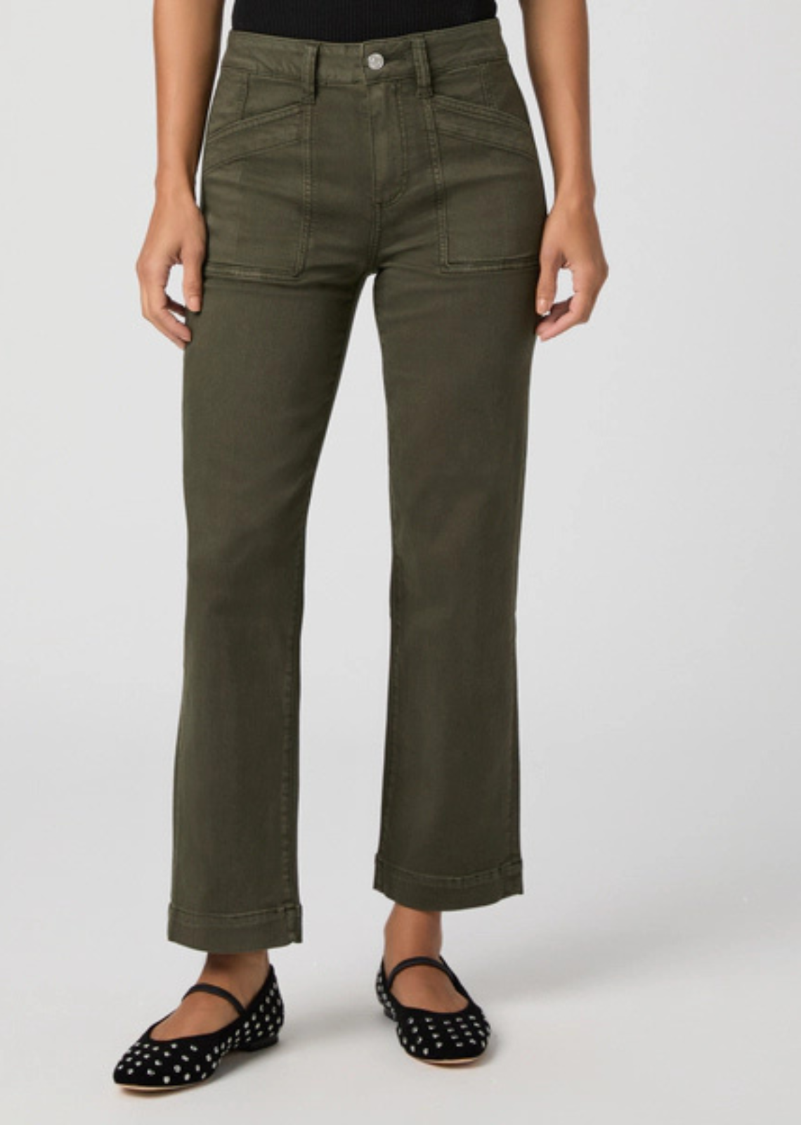 Paige Quincy Ankle - Vintage Forest Moss