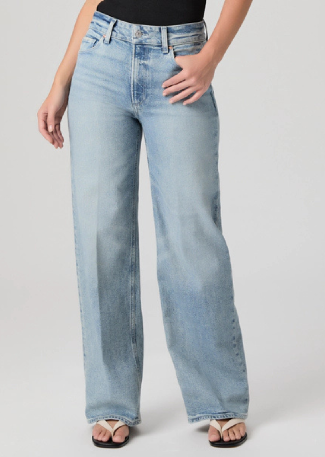 Paige Sasha High Rise Wide Leg - Lowkey