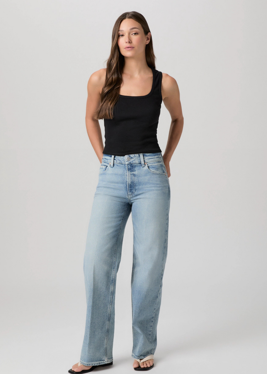 Paige Sasha High Rise Wide Leg - Lowkey