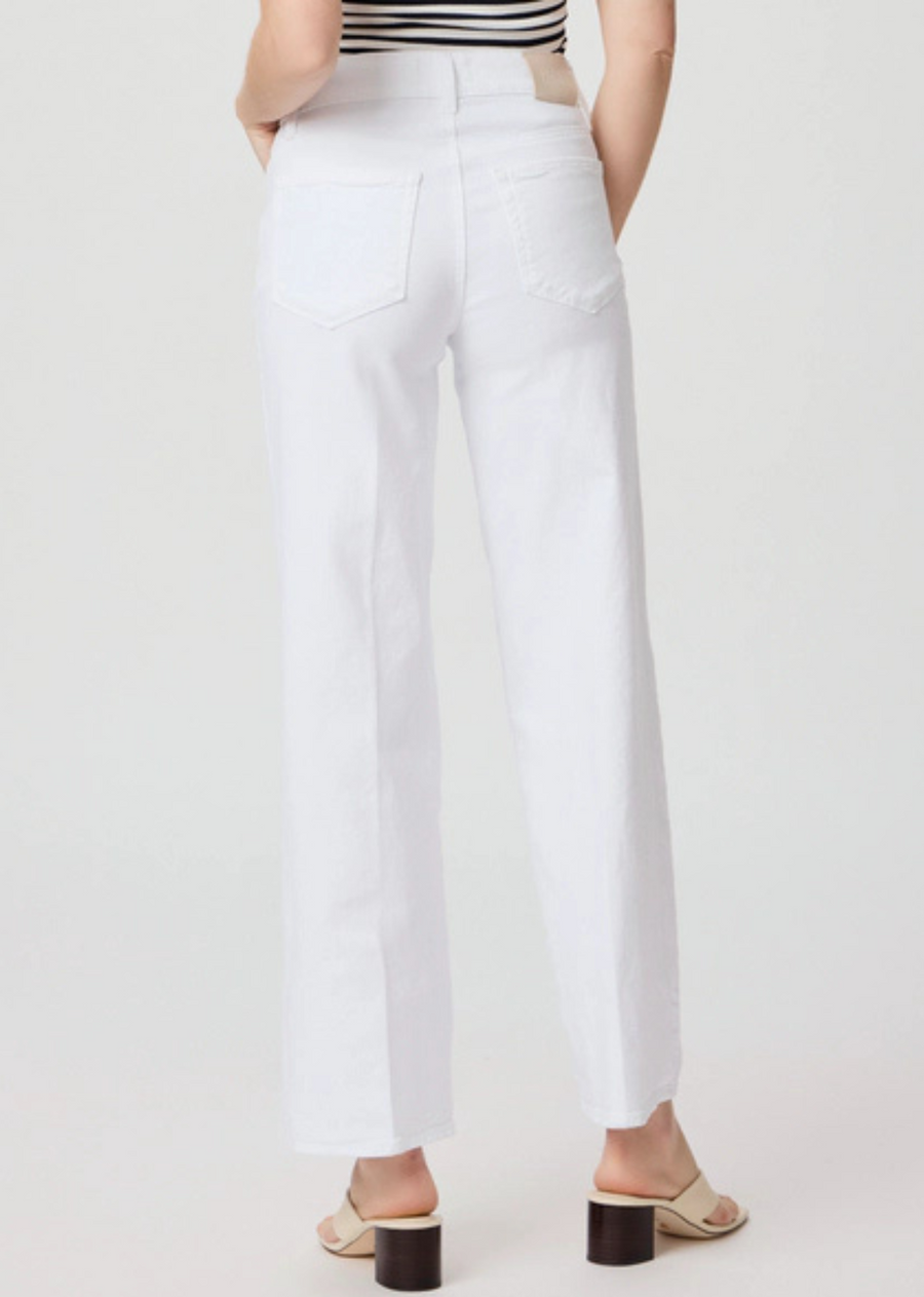 Paige Sasha Wide Leg Jeans - Crisp White