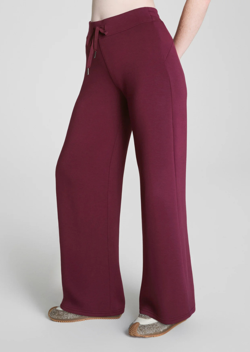 Spanx Air Essentials Wide Leg Pant - Plum Berry