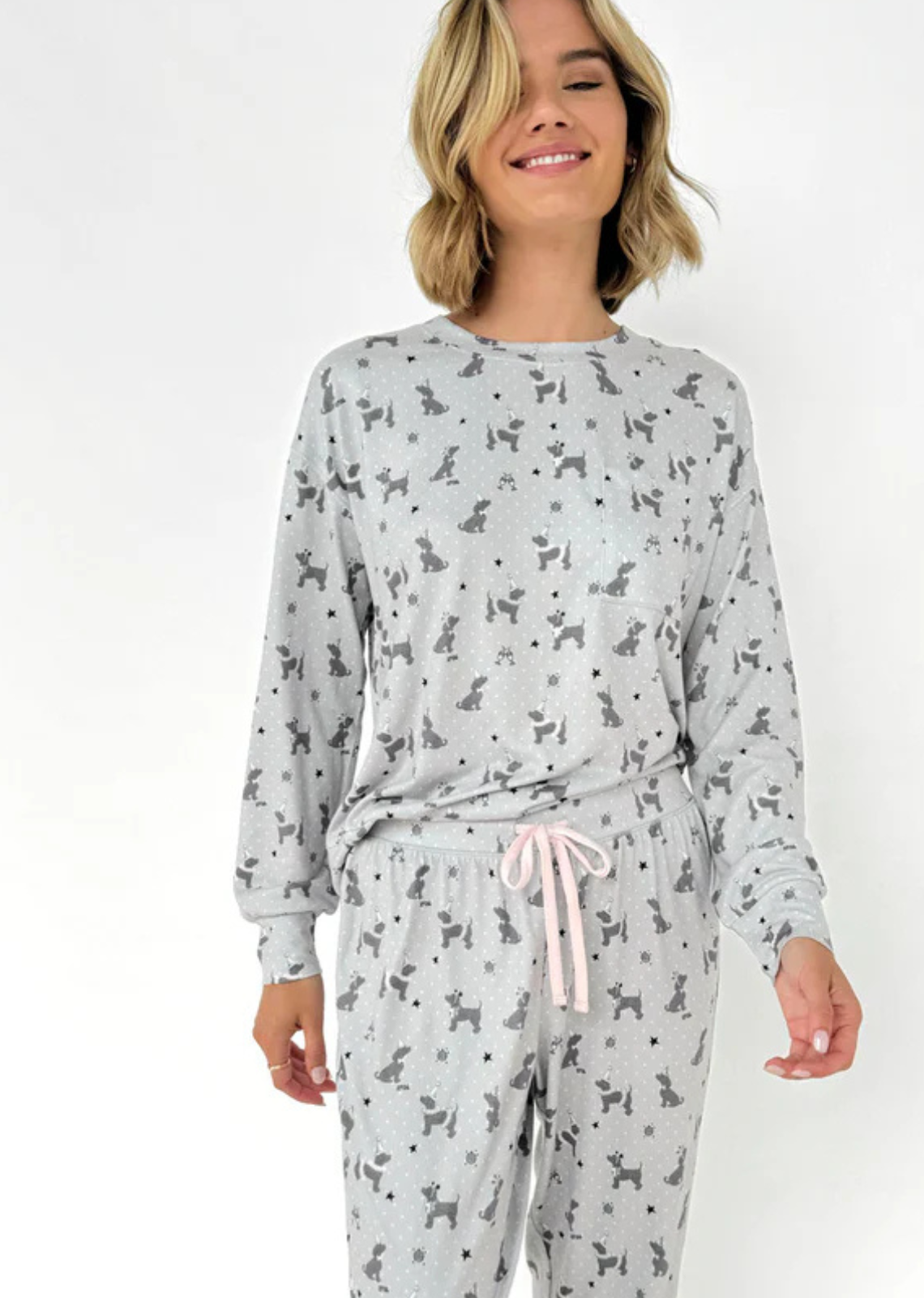 Splendid Marna Jersey Set - Holiday Dog