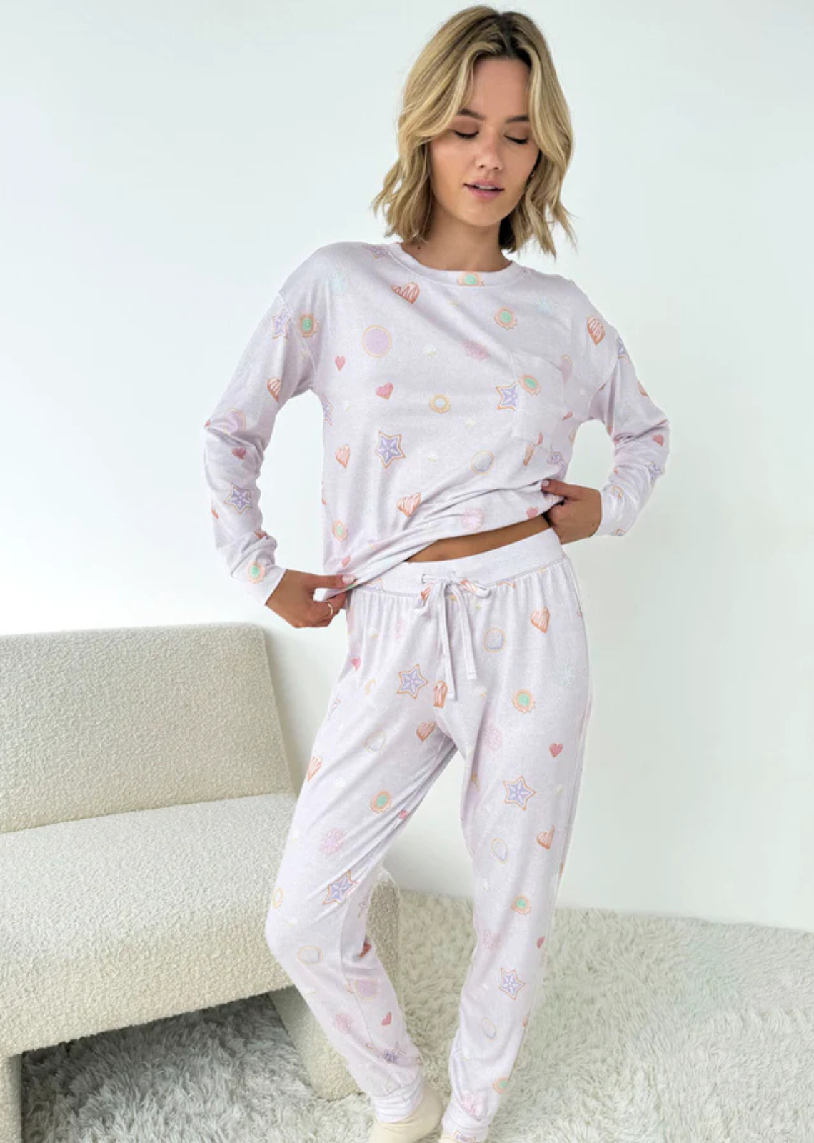 Splendid Marna Jersey Set - Sugar Cookies