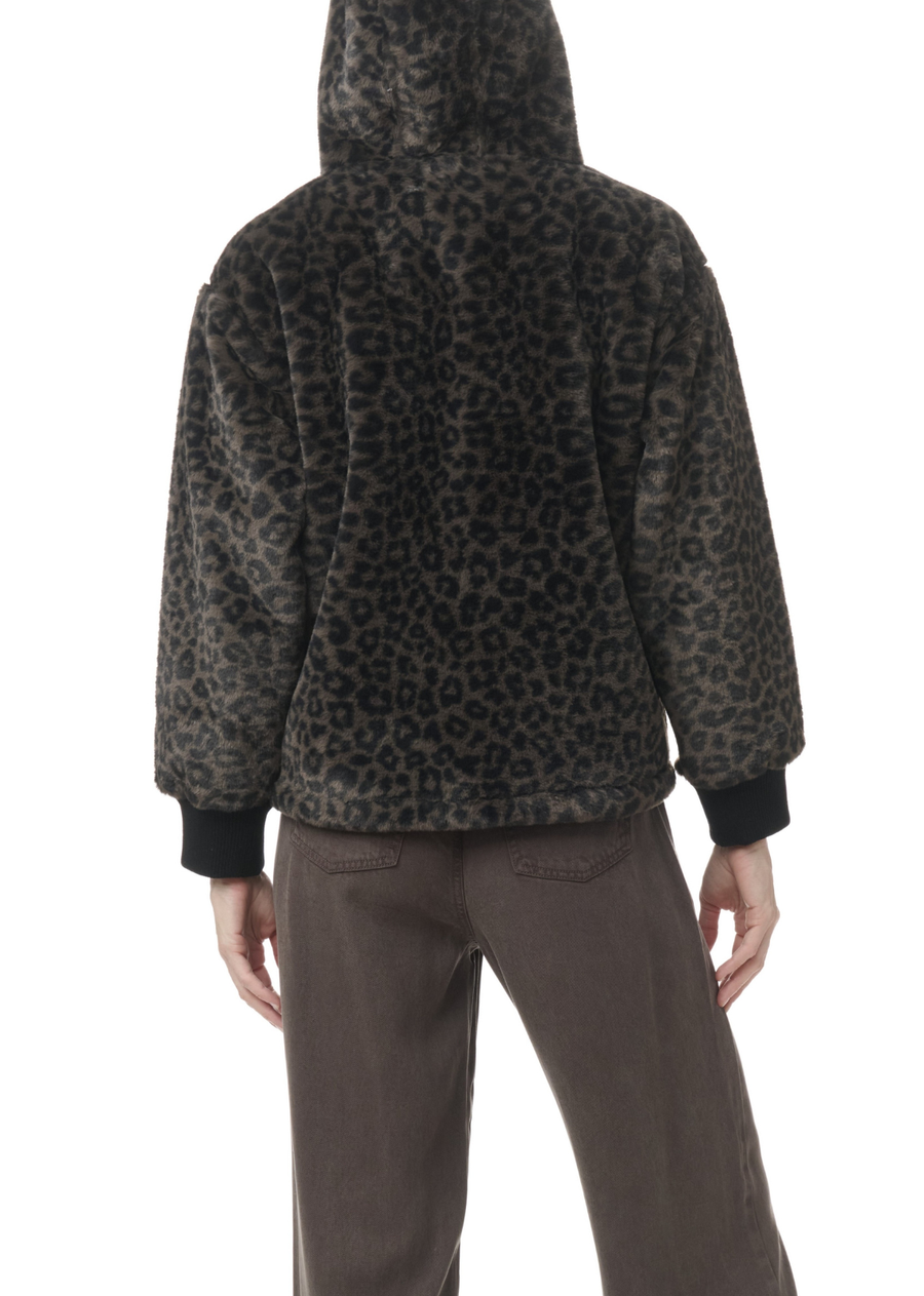 Splendid Lucia Fur Zip Up Jacket