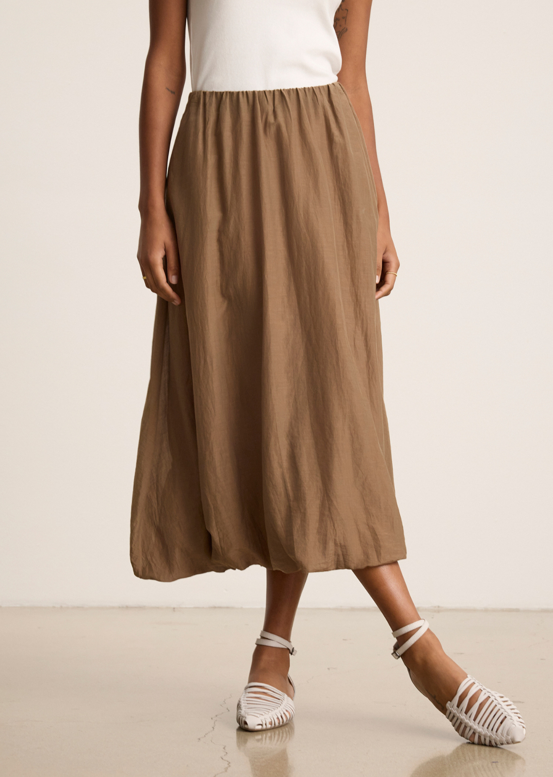 Velvet Ines Silk Cotton Skirt