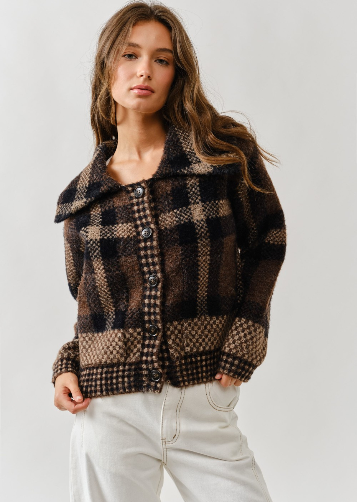 Veronica Plaid Cardigan