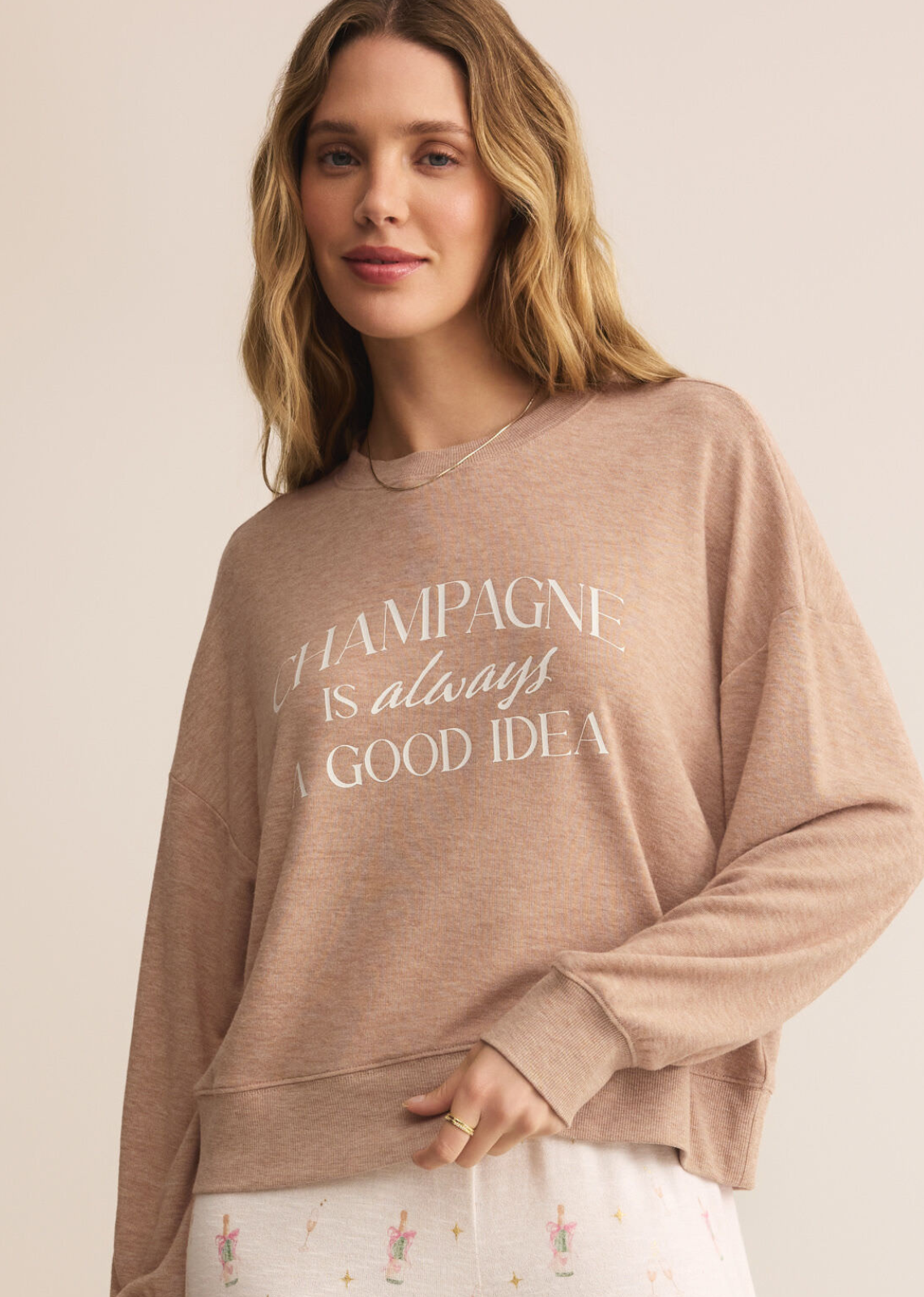 Z Supply Champagne Top