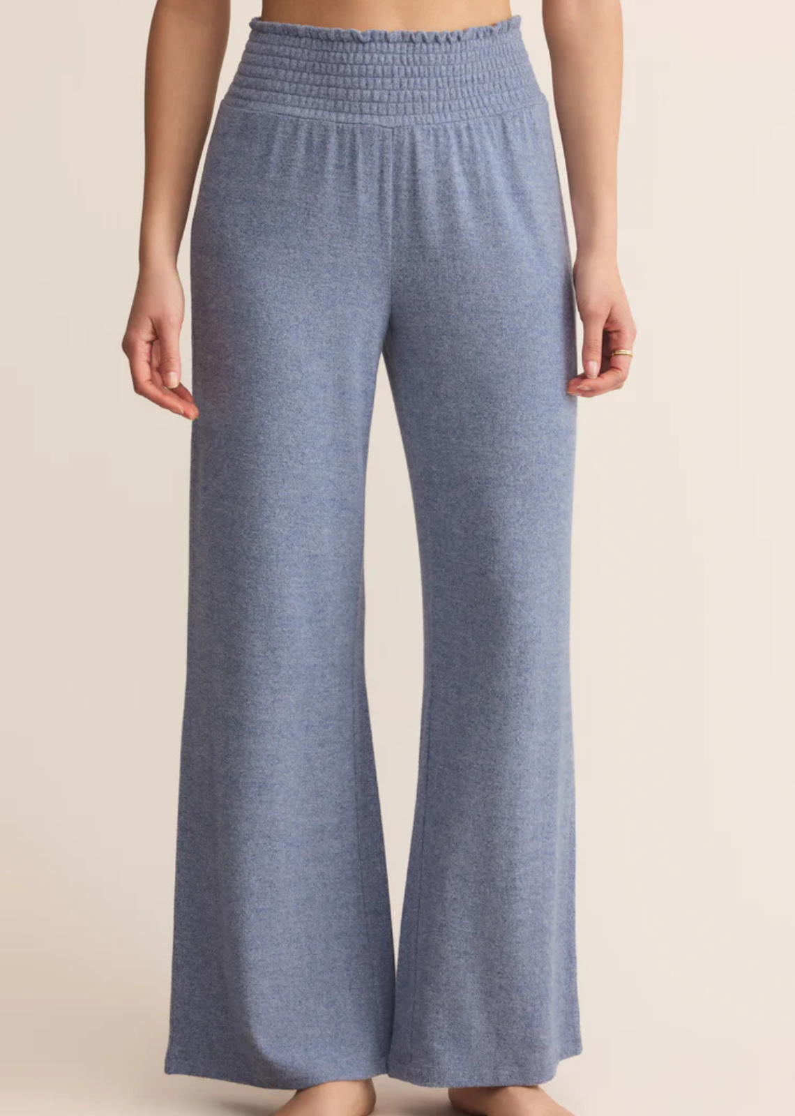 Z Supply Dawn Smocked Pant - Blue Velvet
