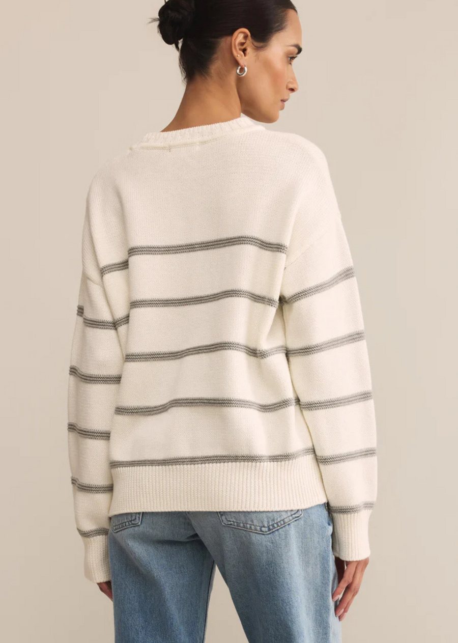 Z Supply Boyfriend Striped Sweater