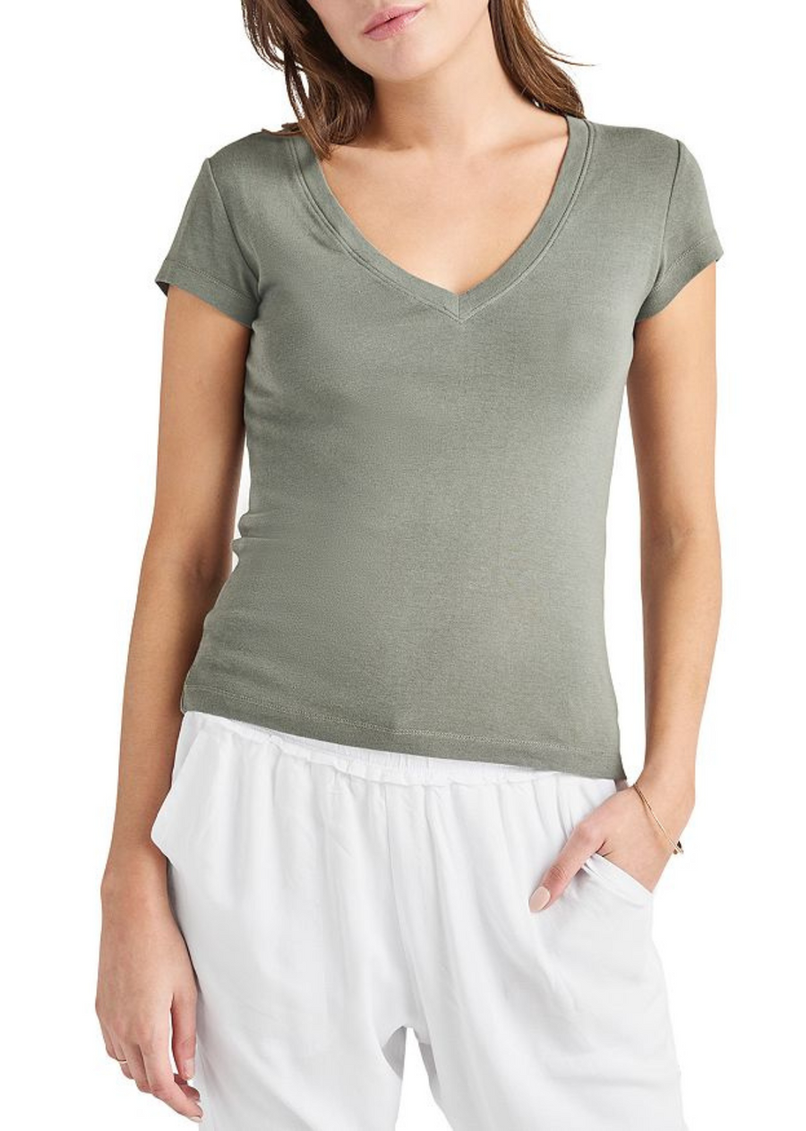 Splendid Faye V-Neck Tee