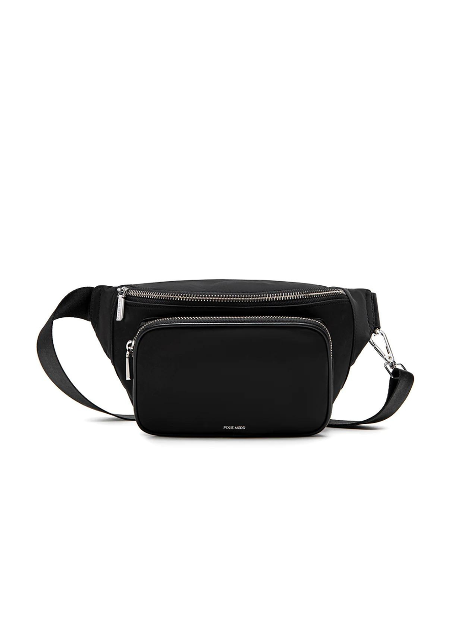 Pixie Mood Aaliyah Fanny Pack- Black Nylon