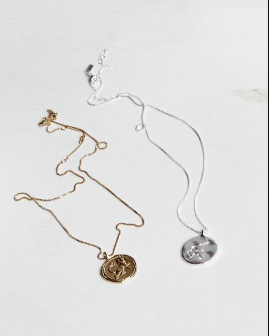 Pilgrim Hammer Horoscopes Crystal Necklace