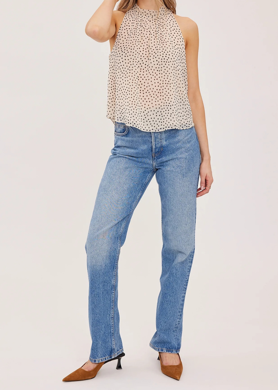 Gentle Fawn Lenora Sleeveless Blouse  - Cream Print