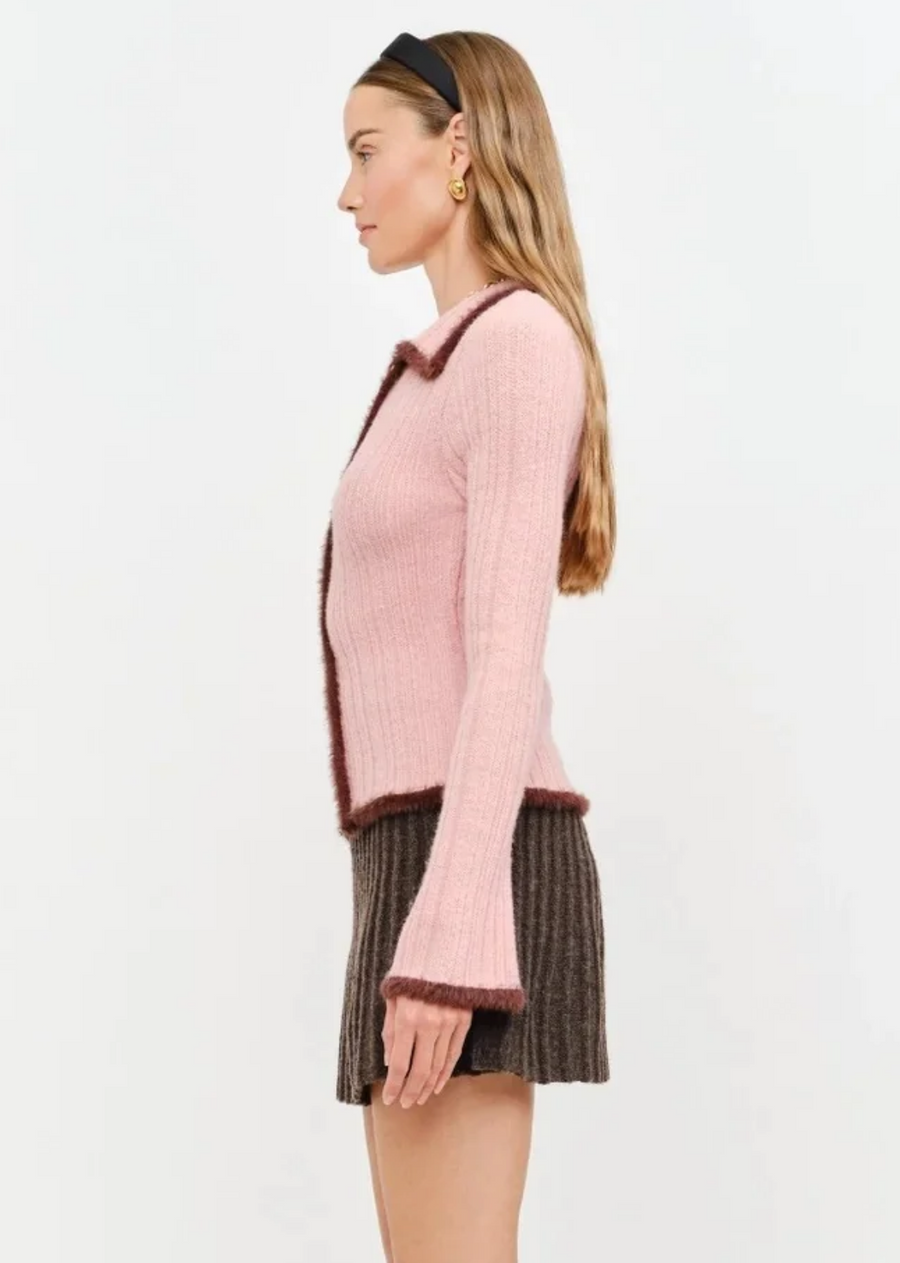 Jacquie Knit Top - Pink