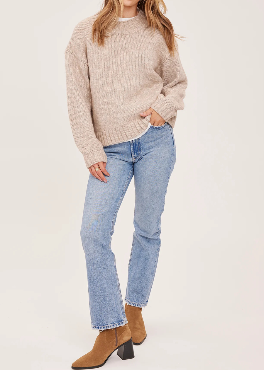 Gentle Fawn Tova Pullover Sweater - Heather Pebble