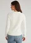 525 America Jane Sweater- Chalk.Our new take on the classic cotton shaker stitch sweater offers a shorter, more fitted silhouette featuring a sporty raglan sleeve.