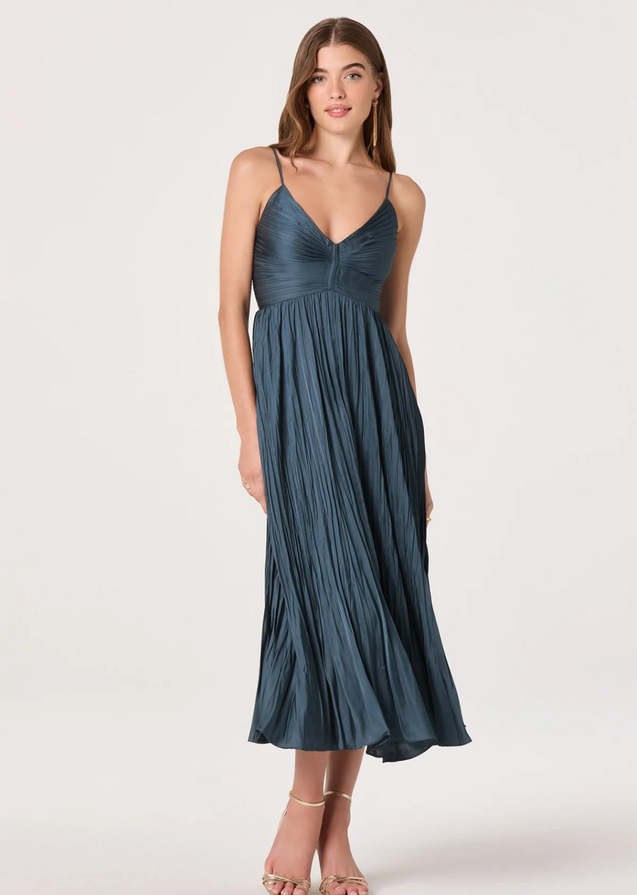 ASTR The Label Maeve Dress - Dark Teal