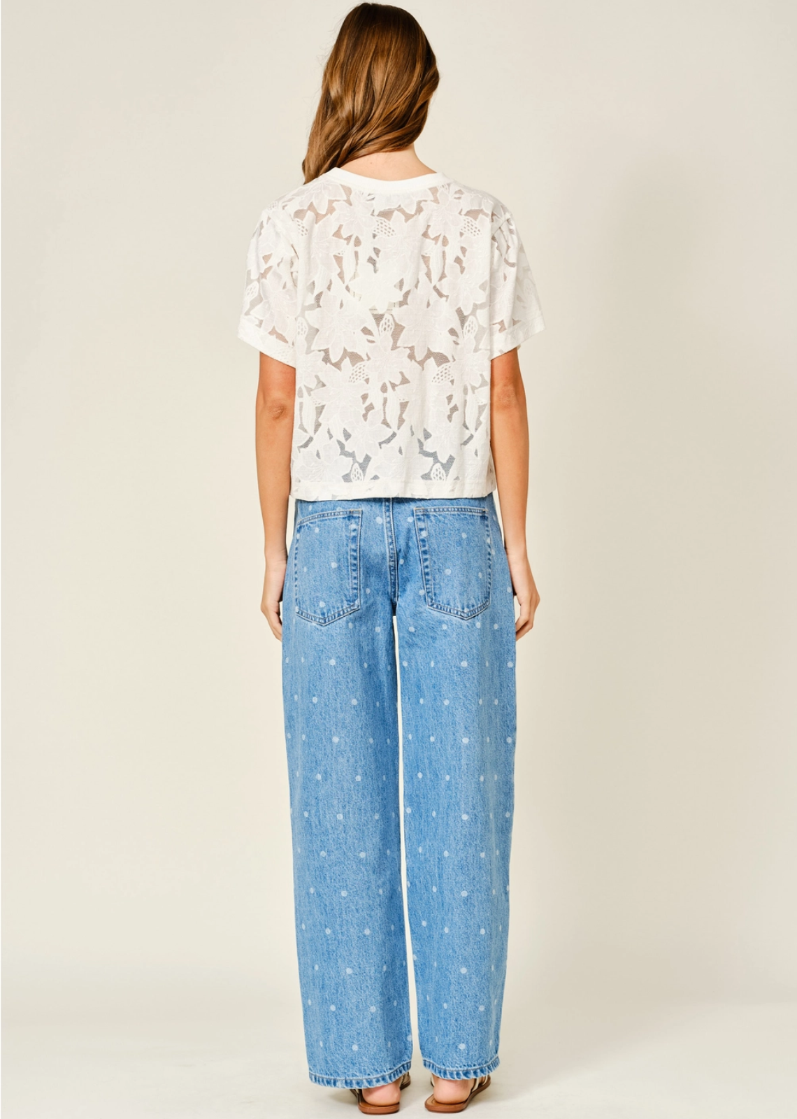 Haylee Lace Floral T-Shirt