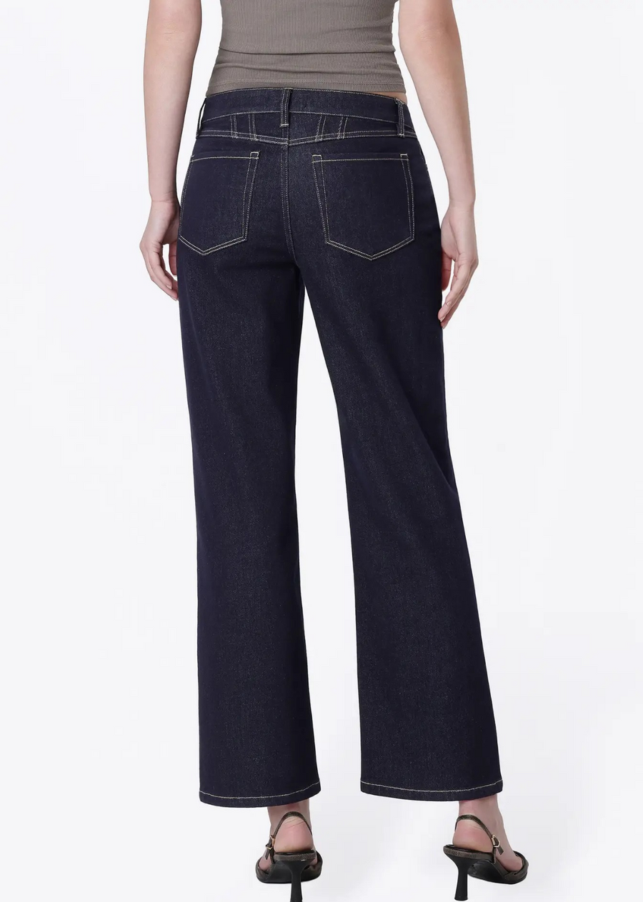 Aileeah Mid Rise Slim Wide W Yoke Detail