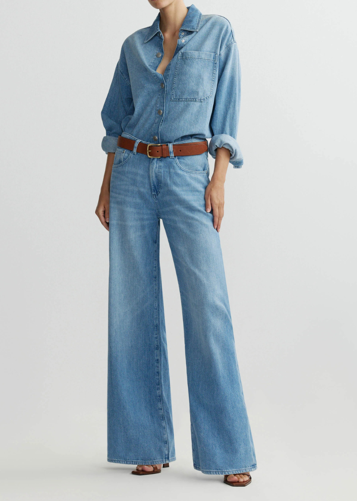 DL 1961 Alex Baggy Wide Leg - Riverbank Aura